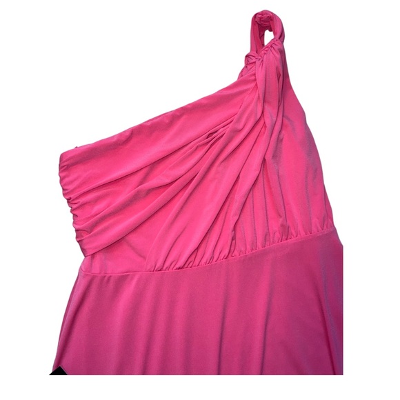 NWT Ann Taylor One Shoulder Dress - 16 Petite, pink - Picture 2 of 9